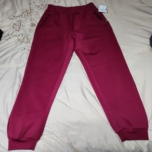 NWT Laundry mens burgundy joggers